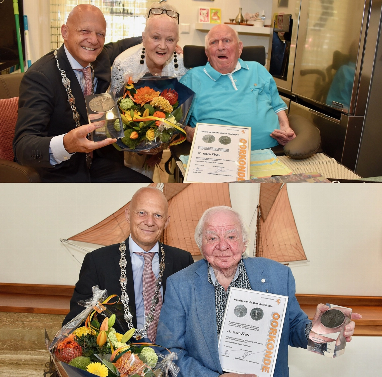 Vlaardingse Stadspenning voor Bassie & Adriaan